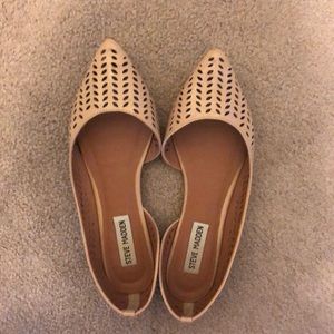 Steve Madden faux patent nude flats